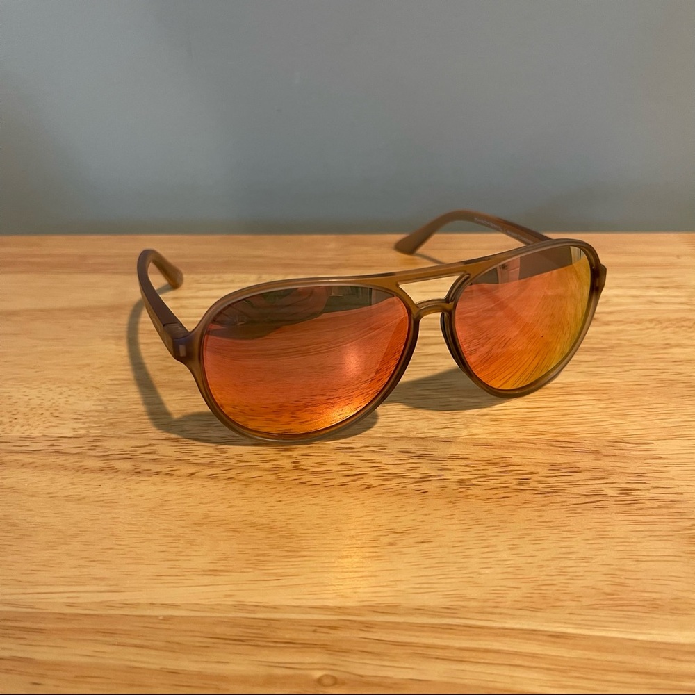 Shady Rays Snag Free Aviator Crossover Sunglasses Peach Polarized